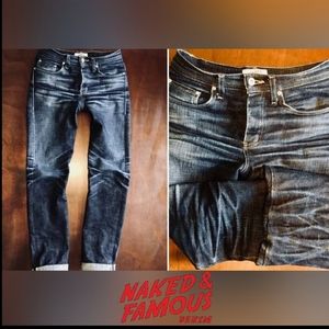 NAKED & FAMOUS Skinny Guy in Elephant 5 100% Cotton W33xL38